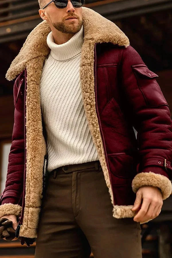 Cameron Men's Leather Jacket | Genuine Sheep Leather, Vintage Style 2