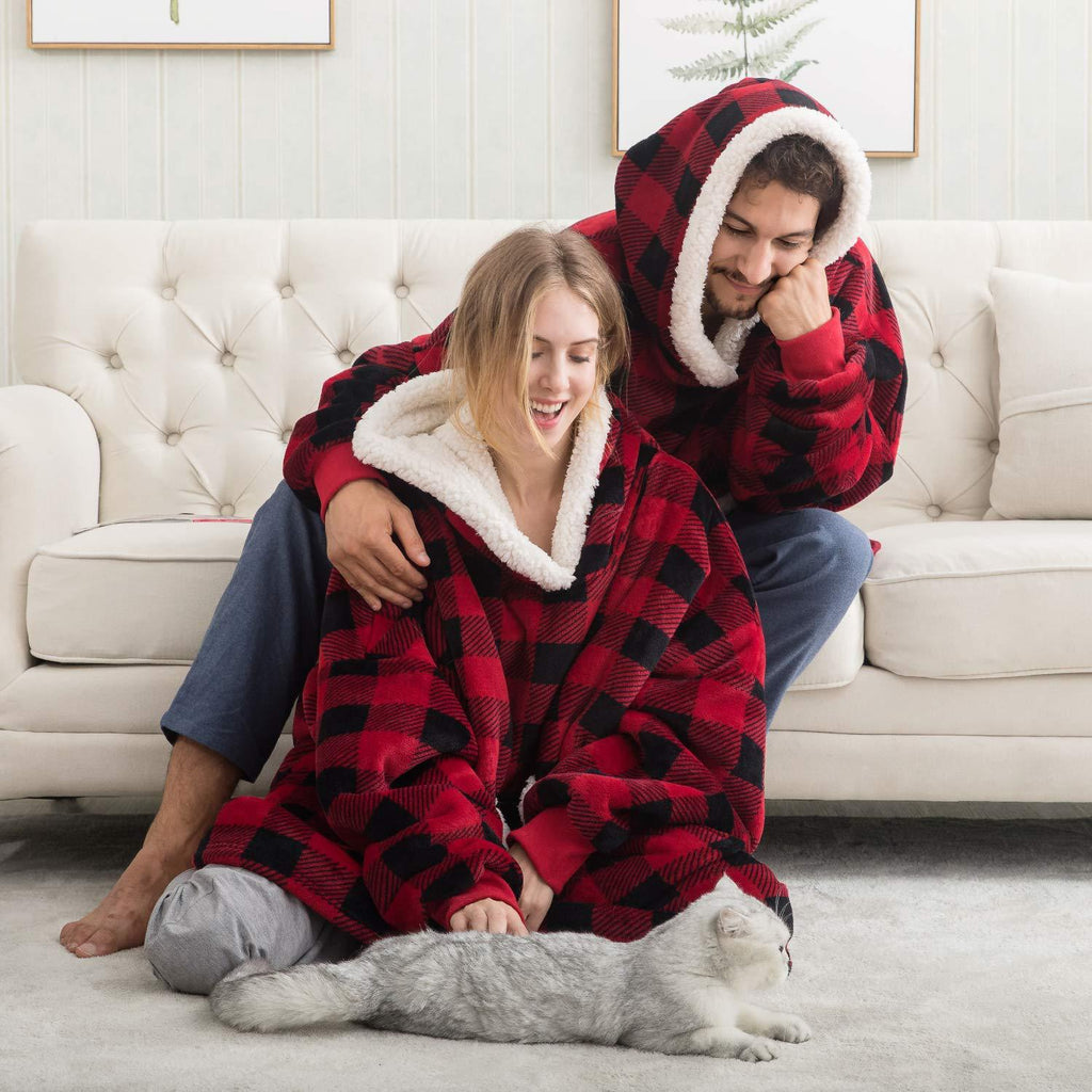 Caryn Women's Hoodie Blanket | Soft Fleece & Wool Blend 2