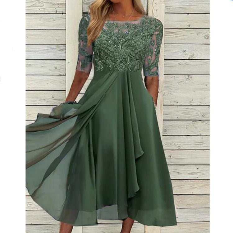 Cleo Women's Chiffon Dress | Elegant Versatile Design 0