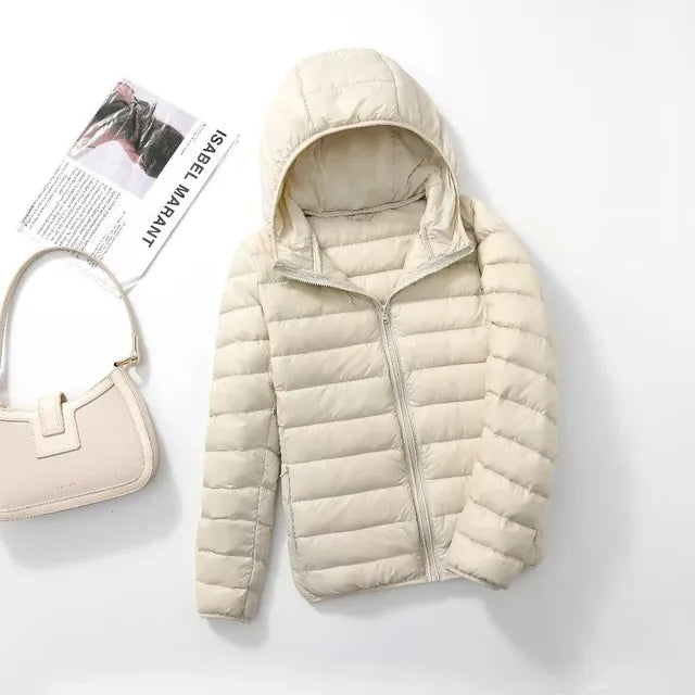 Cleo Women's Hooded Down Coat | Ultralight and Packable 0