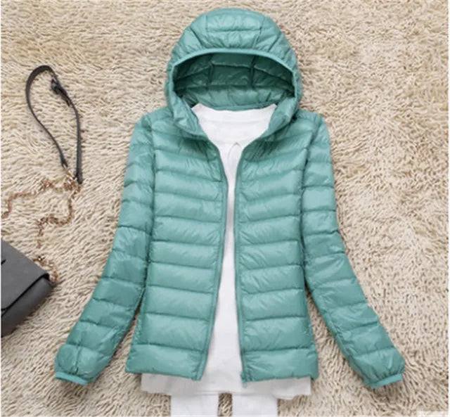 Cleo Women's Hooded Down Coat | Ultralight and Packable 6