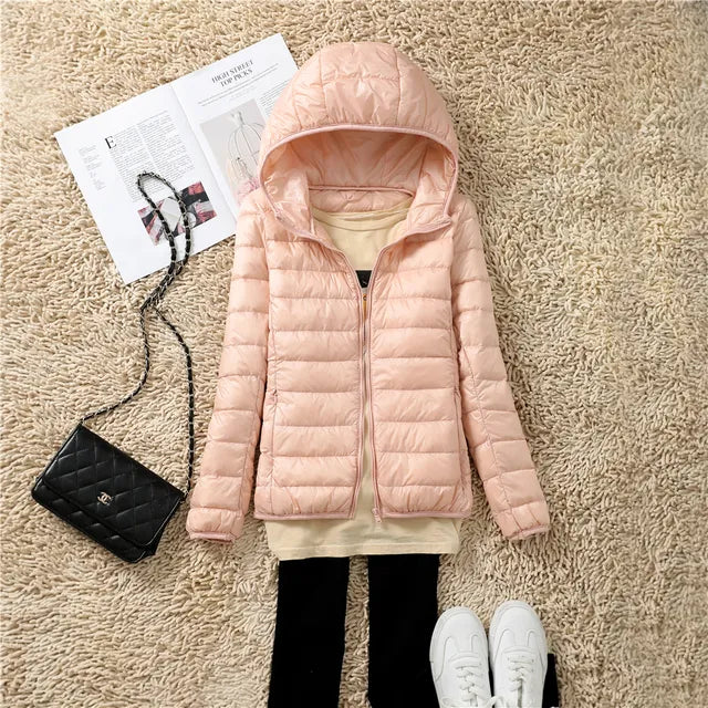 Cleo Women's Hooded Down Coat | Ultralight and Packable 7