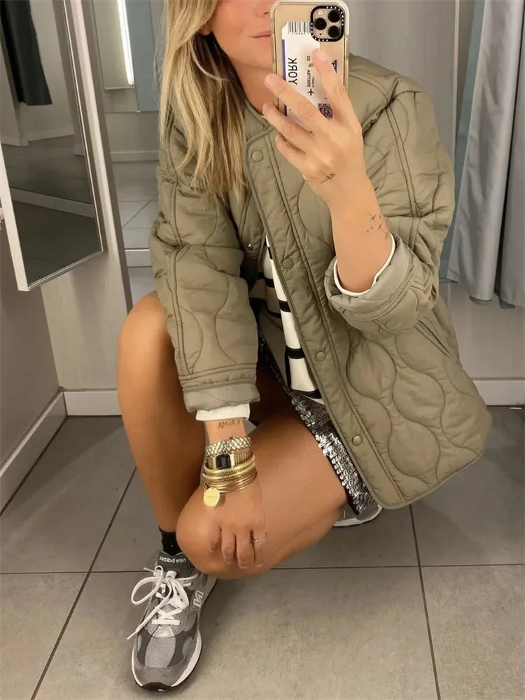 Cori Women's Oversized Jacket | Padded Comfort 4