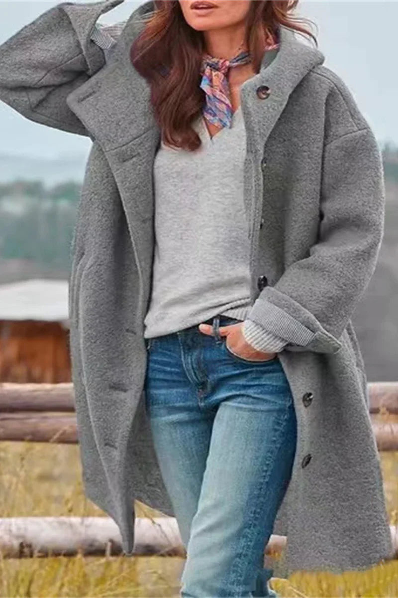 Cris Women’s Elegant Coat | Full-Length Design, Breathable Fabric 1