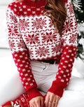 Crisp Women's Christmas Pullover | Cozy Festive Design 0