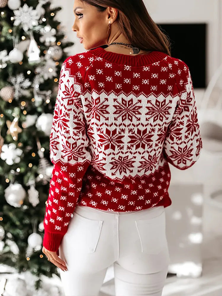Crisp Women's Christmas Pullover | Cozy Festive Design 2