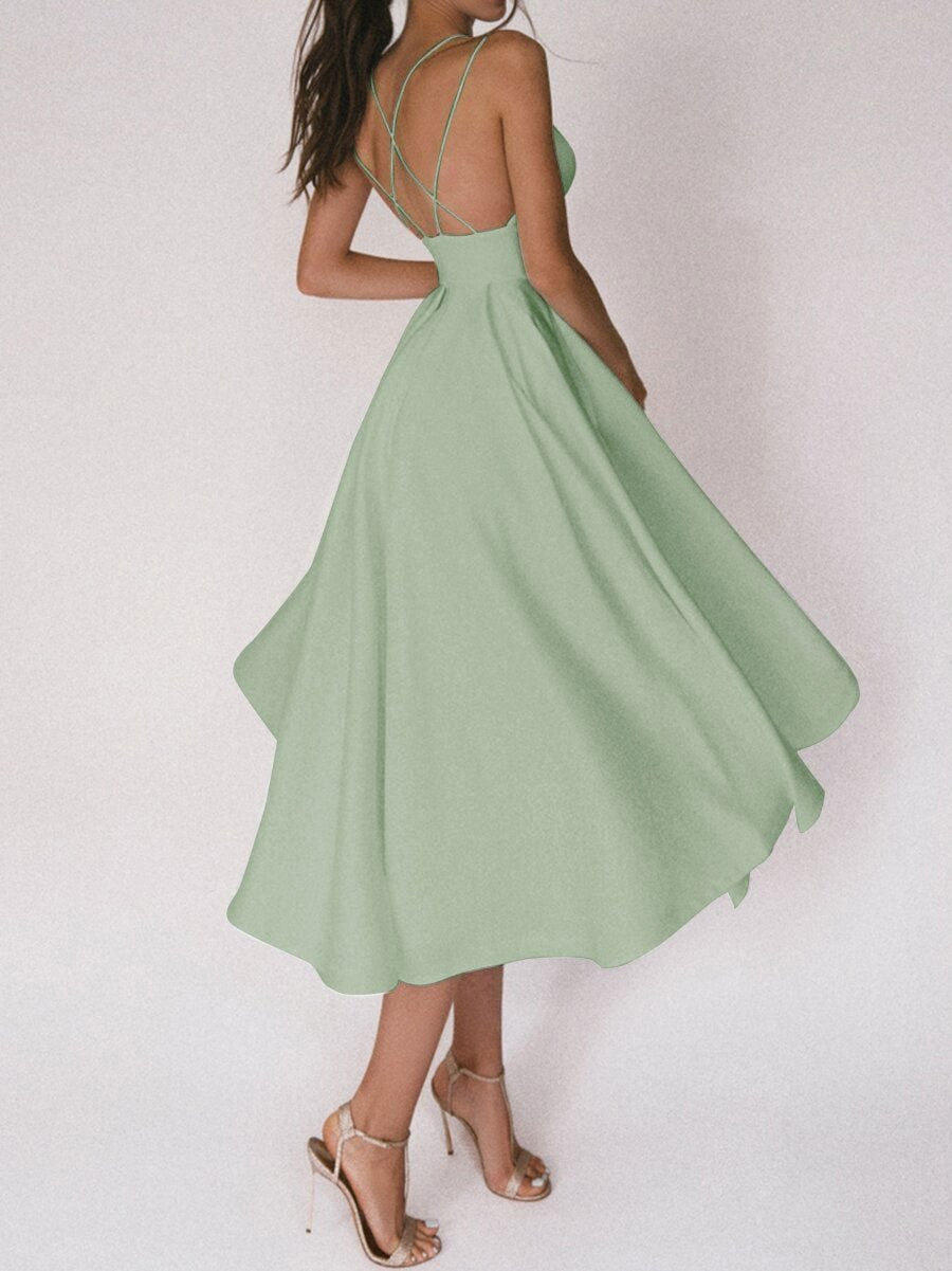 Daisy Women's Backless Flare Dress | Soft Polyester, Elegant Summer Dress 10