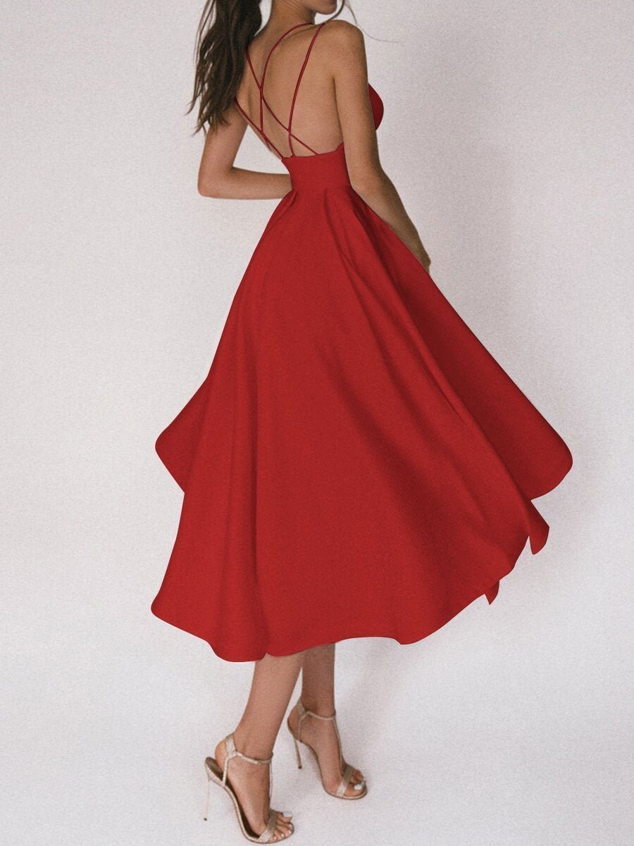 Daisy Women's Backless Flare Dress | Soft Polyester, Elegant Summer Dress 9