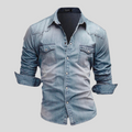 Dante Men's Denim Shirt | Premium Fabric, Versatile Style 0