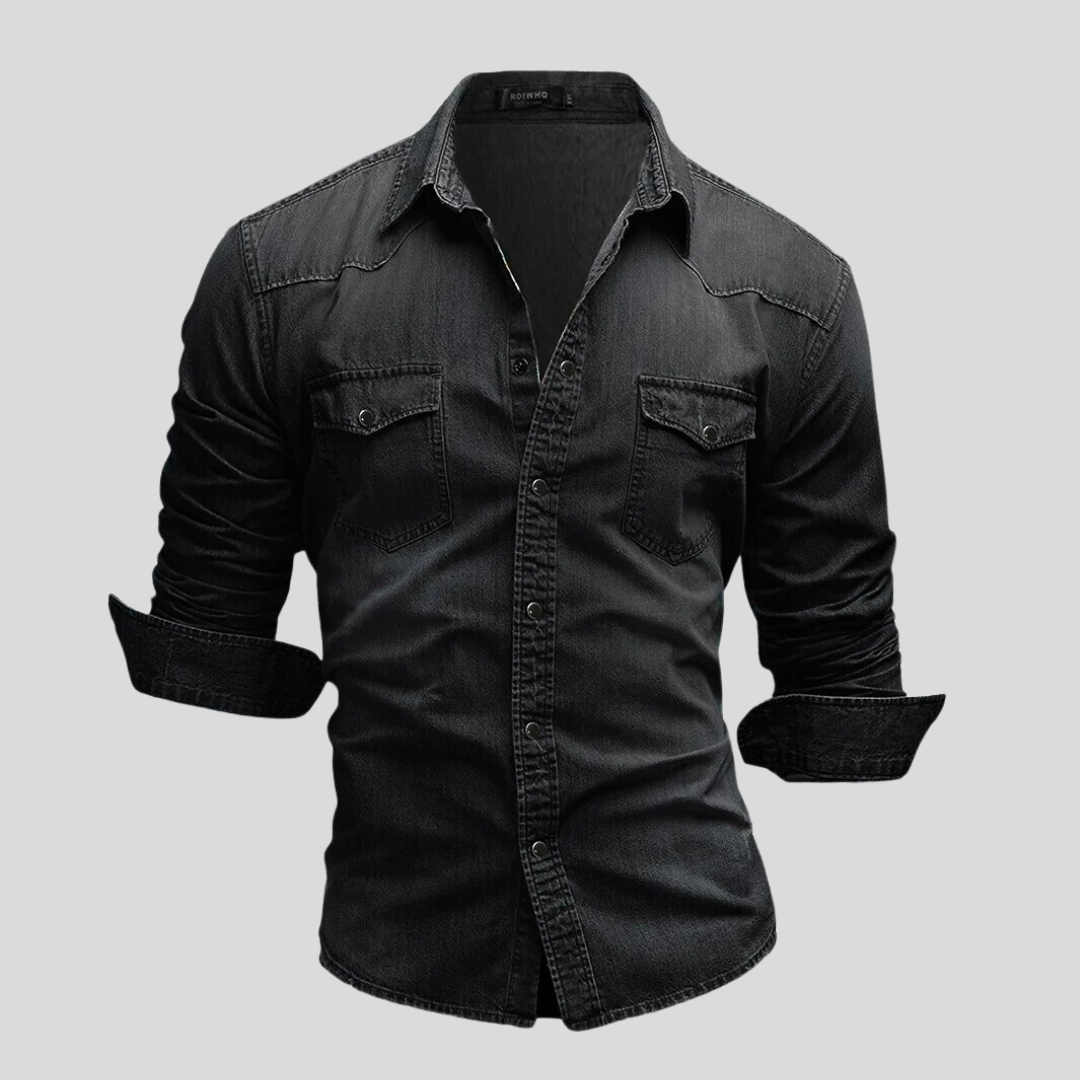 Dante Men's Denim Shirt | Premium Fabric, Versatile Style 5