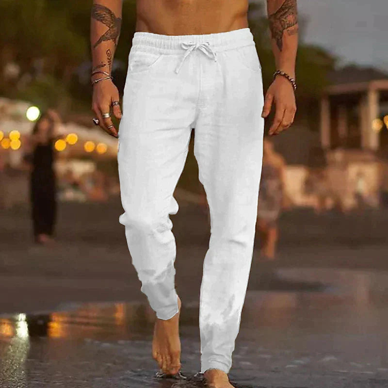 Dante Men's Trousers | Breathable Linen, Relaxed Fit 3