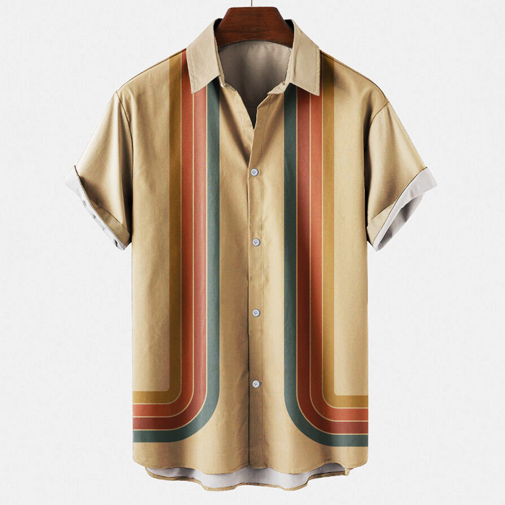 Dorian Men's Retro Shirt | Cotton Blend, Timeless Style 2