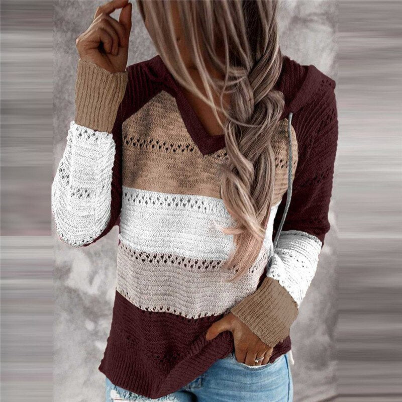 Dottie Women's Sweater | Cozy Patchwork Design, Relaxed Fit 2