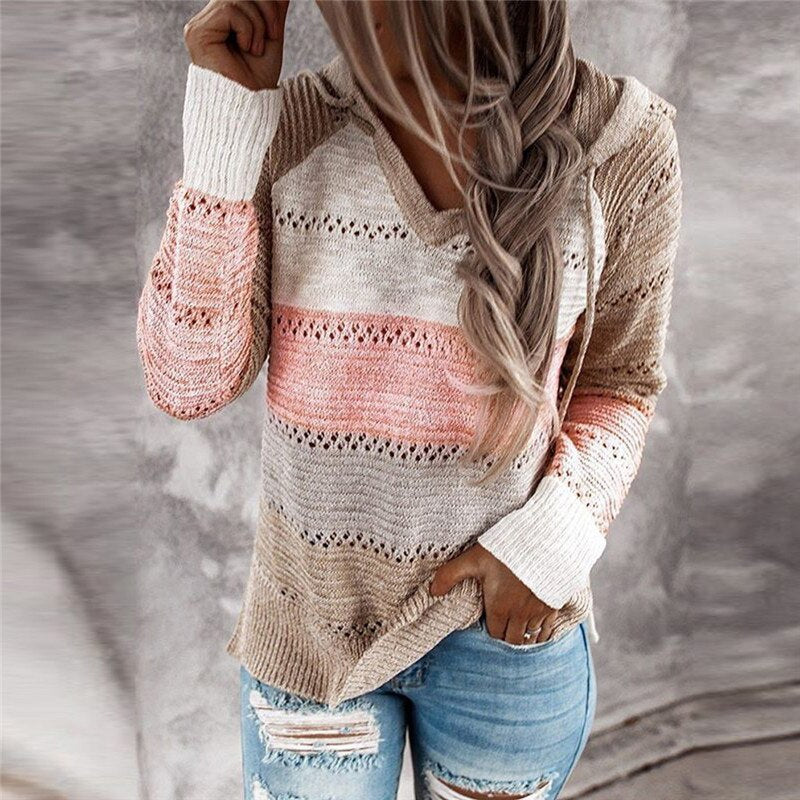 Dottie Women's Sweater | Cozy Patchwork Design, Relaxed Fit 3