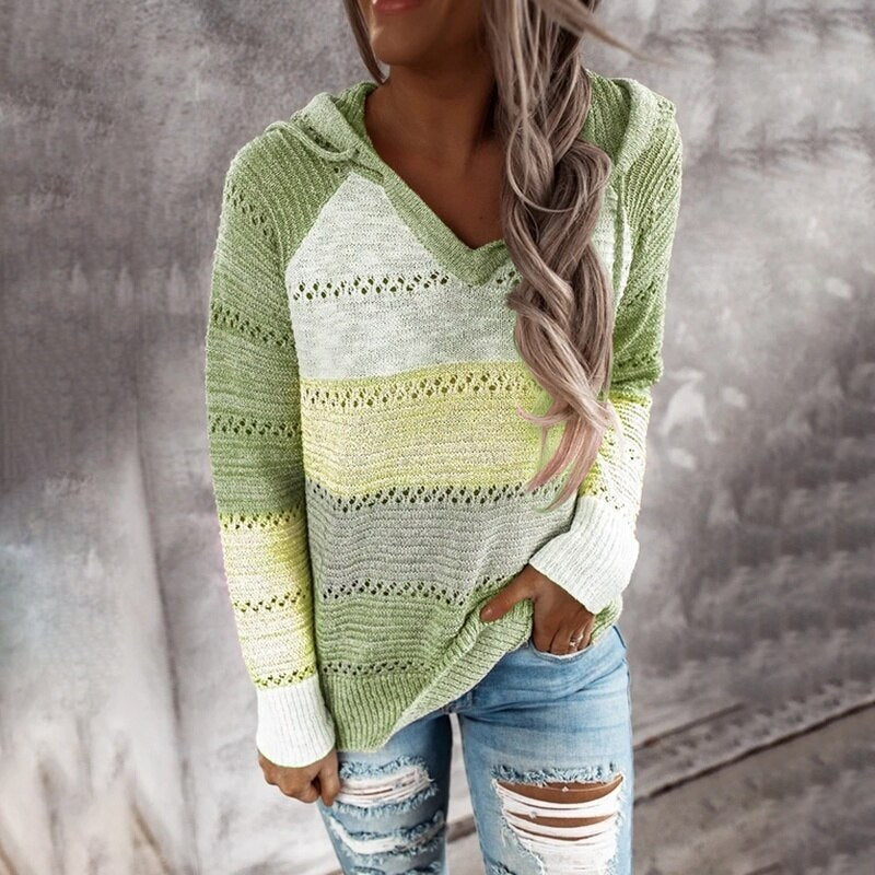 Dottie Women's Sweater | Cozy Patchwork Design, Relaxed Fit 4