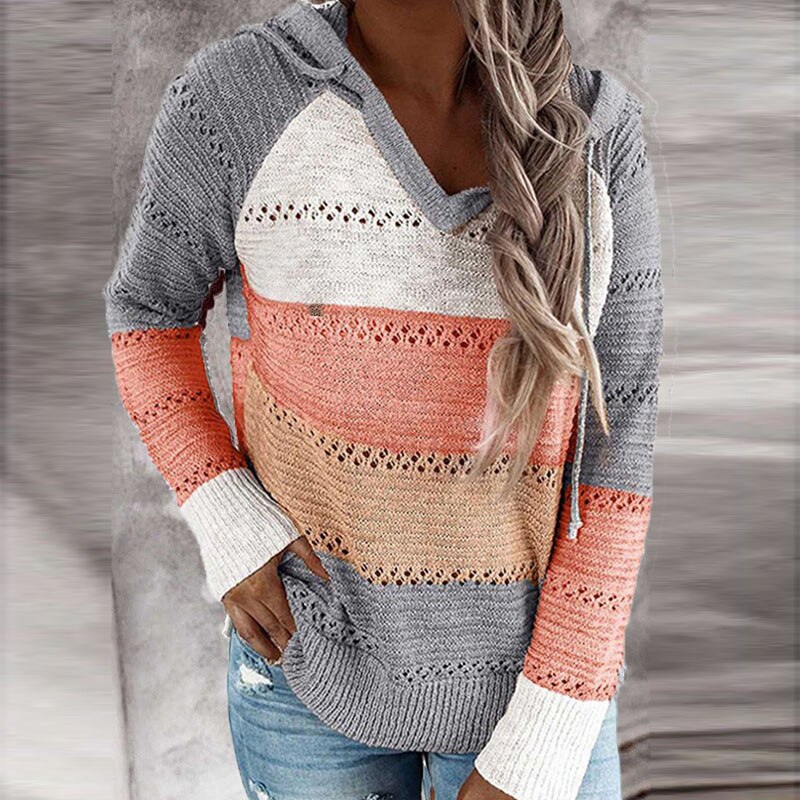 Dottie Women's Sweater | Cozy Patchwork Design, Relaxed Fit 5