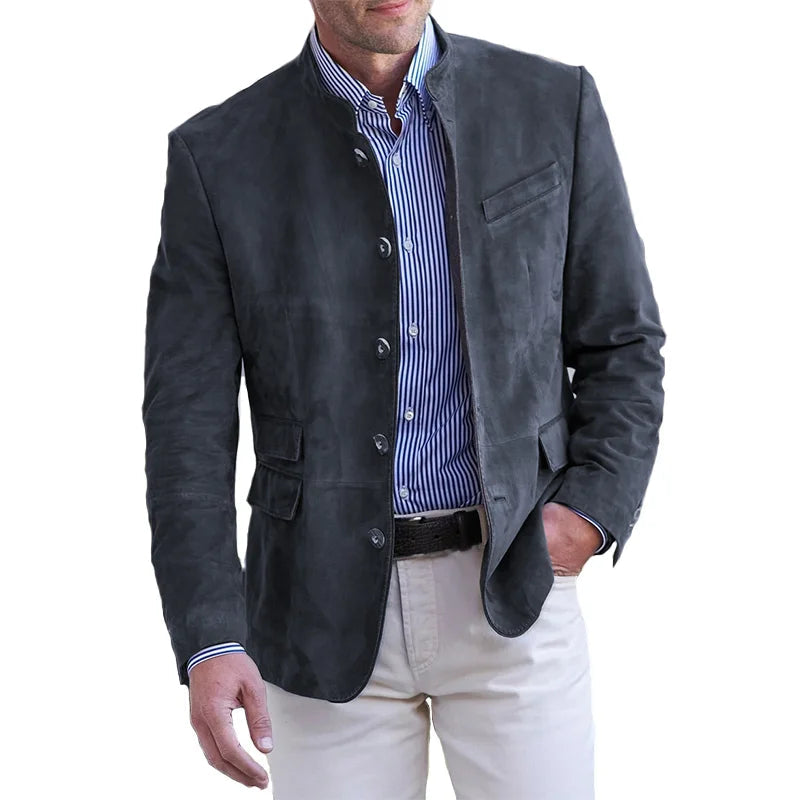 Duke Men's Classic Button Down Jacket | Timeless Style and Comfort 4