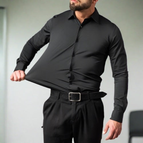 Eli Men's Blouse | Wrinkle-Free, Elegant Design 1