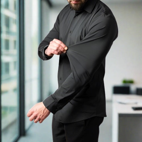 Eli Men's Blouse | Wrinkle-Free, Elegant Design 2