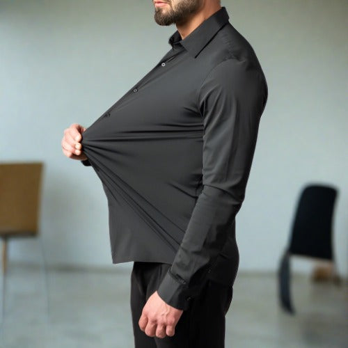 Eli Men's Blouse | Wrinkle-Free, Elegant Design 3