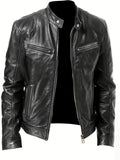 Eli Men's Leather Jacket | Chic Design with Functional Pockets 0