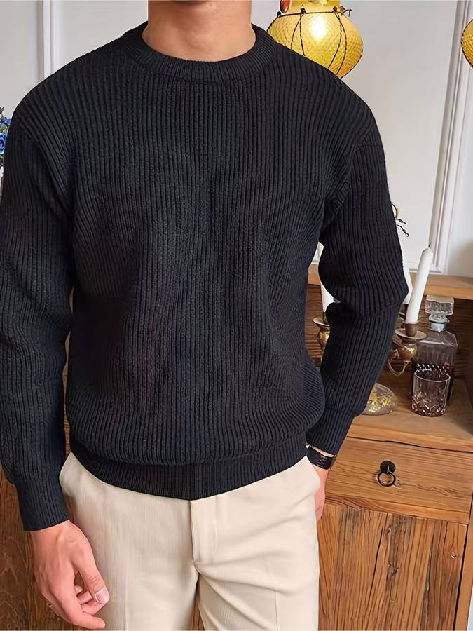 Eli Men's Sweater | 100% Acrylic, Elegant Structure 1