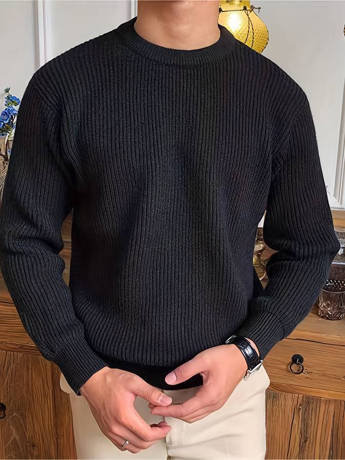 Eli Men's Sweater | 100% Acrylic, Elegant Structure 2