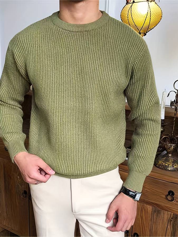 Eli Men's Sweater | 100% Acrylic, Elegant Structure 8