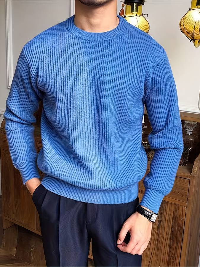 Eli Men's Sweater | 100% Acrylic, Elegant Structure 9