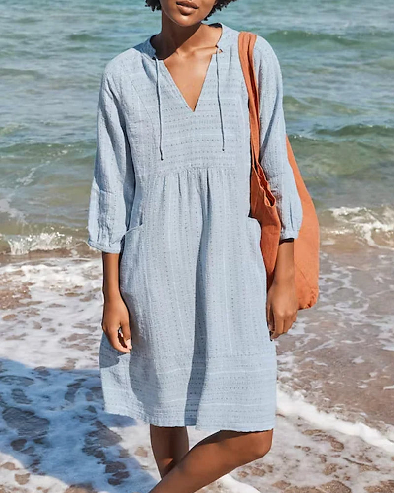 Ella Women's Summer Dress | Soft Cotton Blend, Versatile Design 0