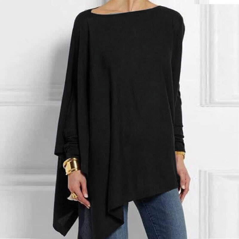 Ellen Women's Sweater | Soft Polyester Blend, Asymmetrical Design 0