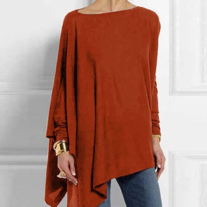 Ellen Women's Sweater | Soft Polyester Blend, Asymmetrical Design 4