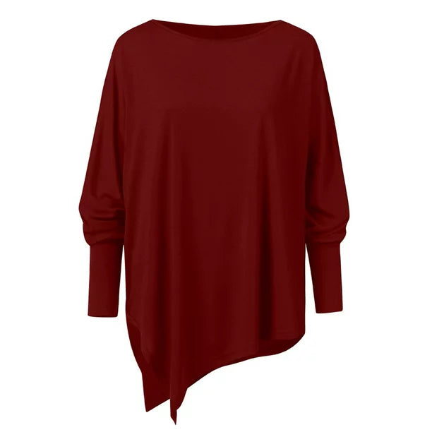 Ellen Women's Sweater | Soft Polyester Blend, Asymmetrical Design 8