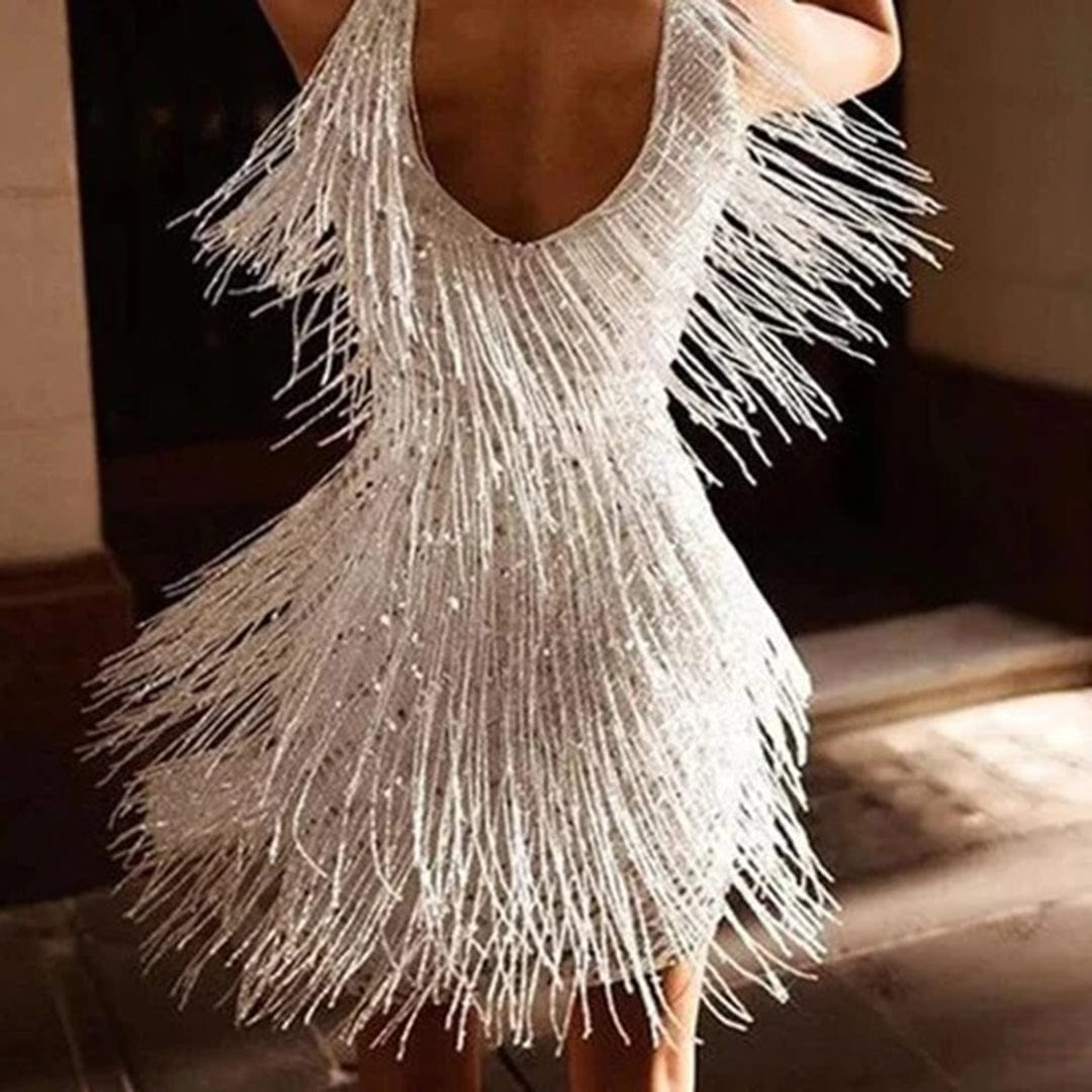 Evelina Women's Mini Dress | Elegant Tassel Design 4