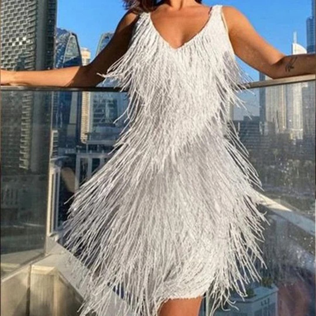 Evelina Women's Mini Dress | Elegant Tassel Design 5