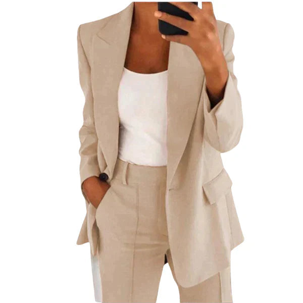 Evelyn Women's Black Blazer | High-Quality Fabric, Elegant Design 2