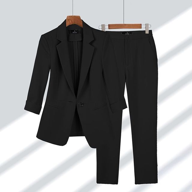 Evelyn Women's Blazer | Tailored Fit, 3/4 Sleeves, Elegant Style 0