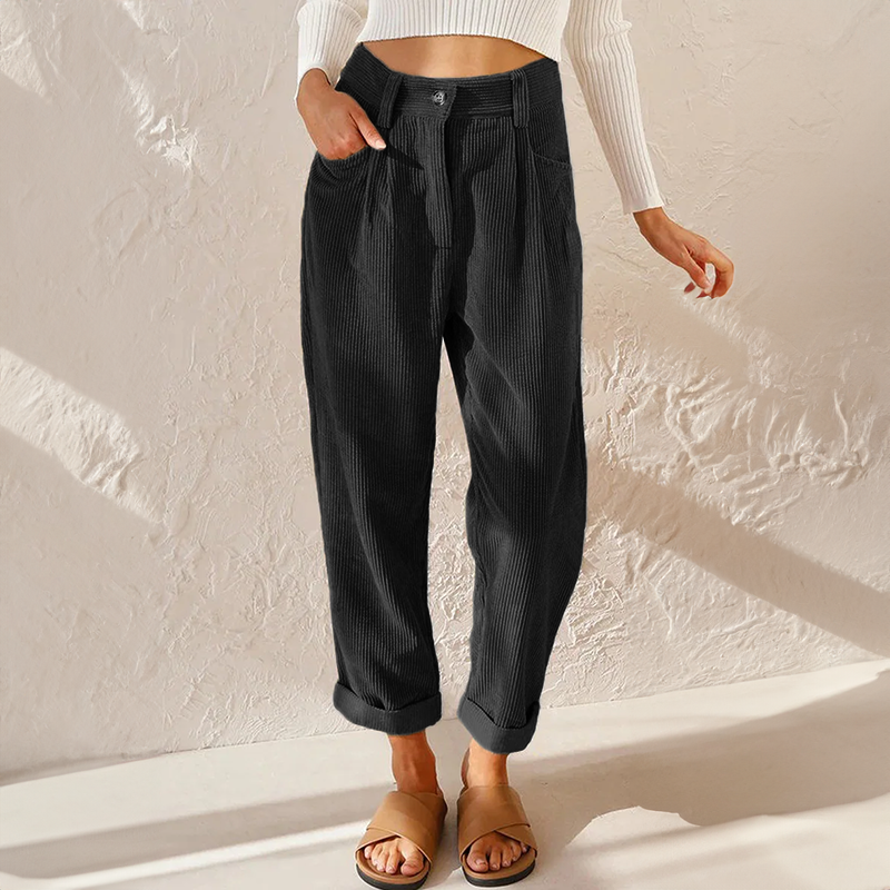 Evelyn Women's Casual Pants | High-Quality Corduroy, Comfortable Fit 5
