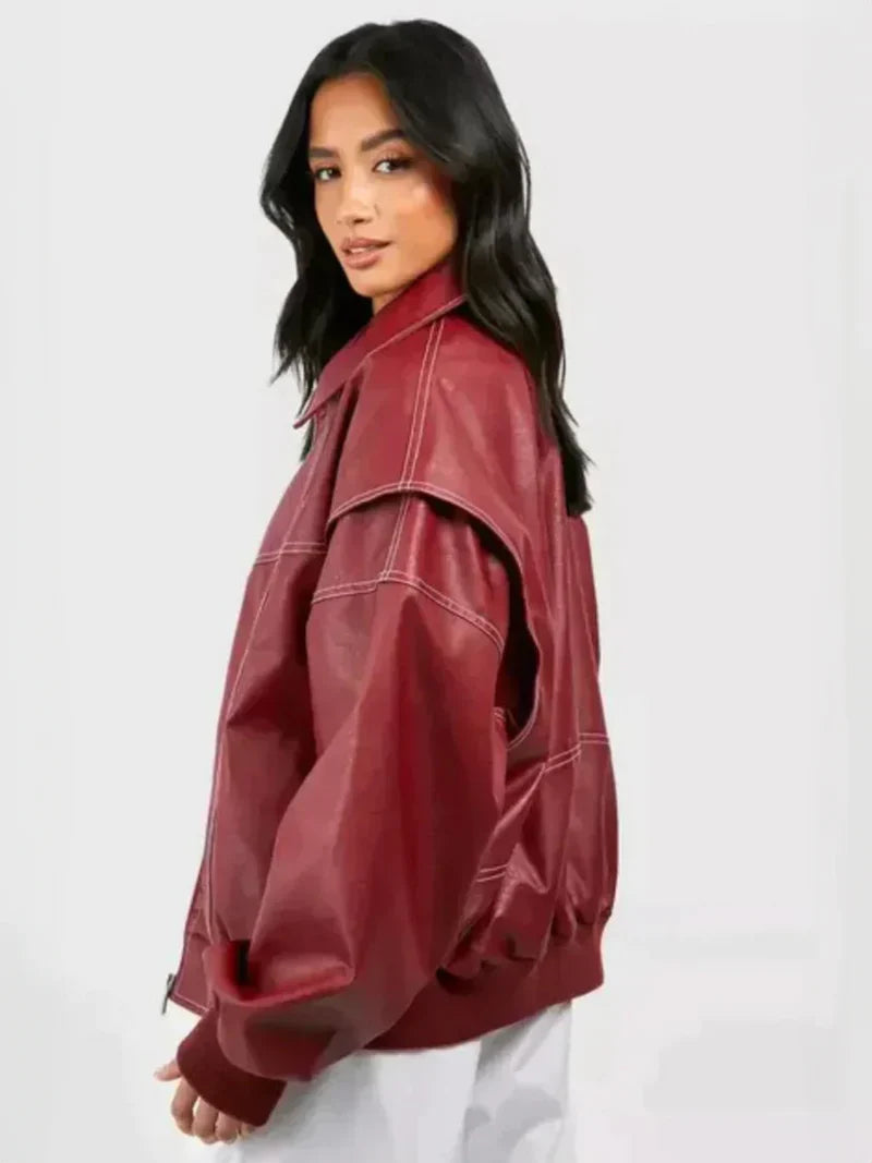 Fay Women's Leather Jacket | Premium Quality, Modern Style 2