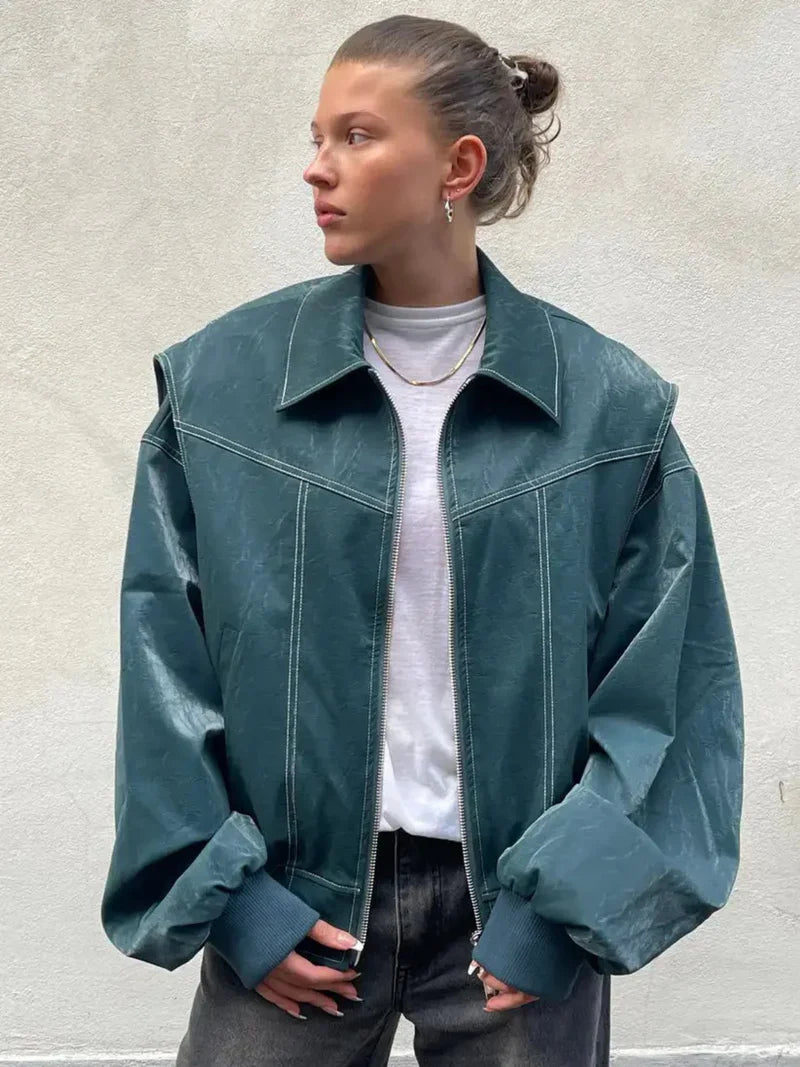 Fay Women's Leather Jacket | Premium Quality, Modern Style 8