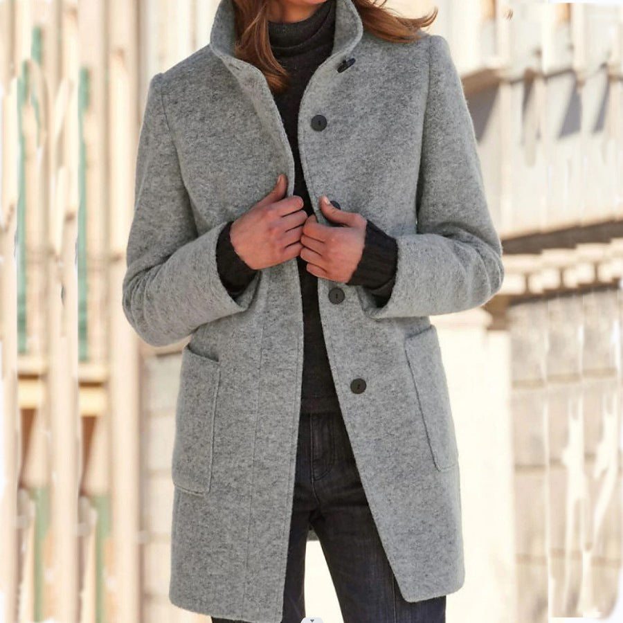 Felicity Women's Winter Coat | Elegant Button-Down Design, Versatile Style 8