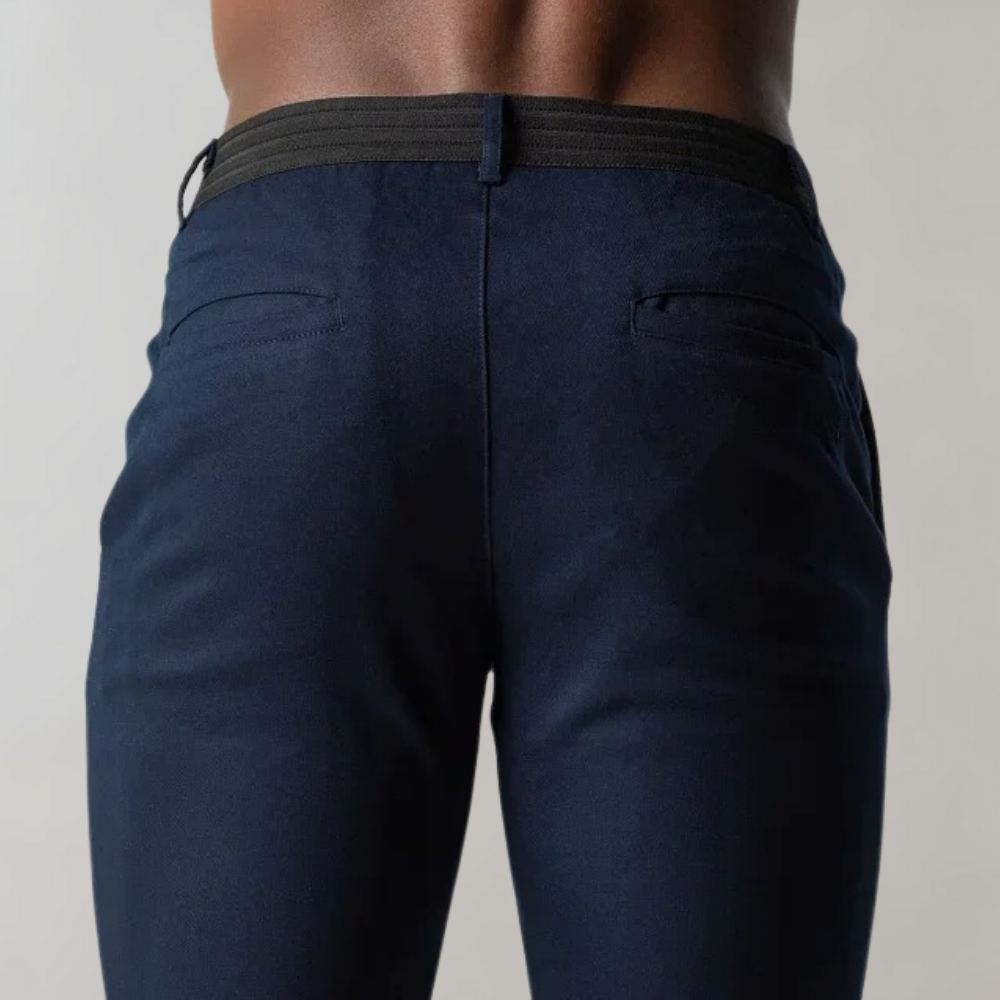 Felix Men's Chino Pants | Slim Fit Linen for Casual Style 1