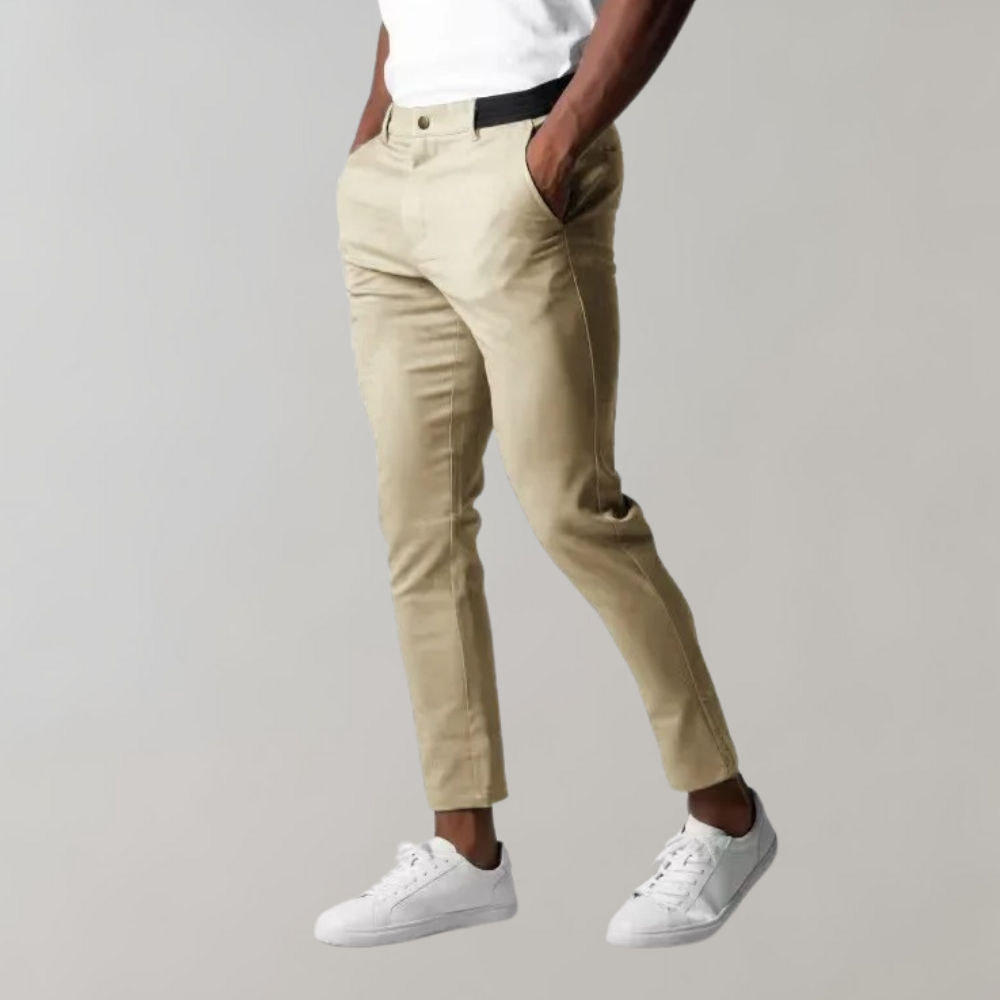 Felix Men's Chino Pants | Slim Fit Linen for Casual Style 7