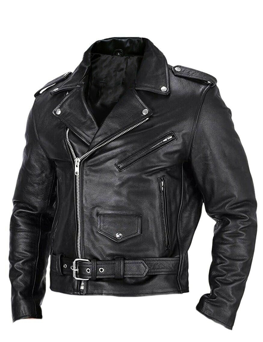 Felix Men's Leather Jacket | Slim Fit, Stand-Up Collar 0