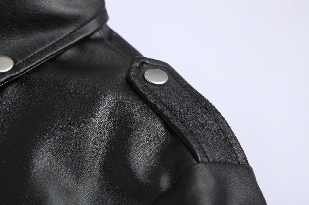 Felix Men's Leather Jacket | Slim Fit, Stand-Up Collar 1