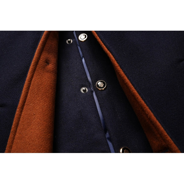 Ferdinand Men's Wool Coat | Elegant Persian Blend, Detachable Zip Collar 4