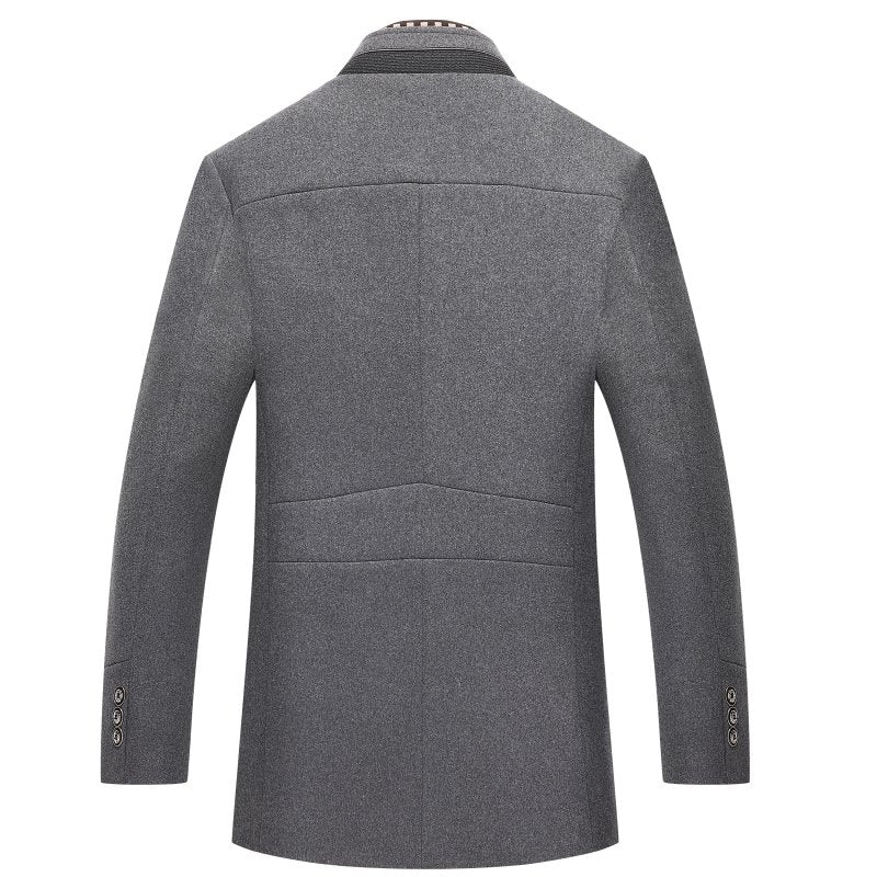 Ferdinand Men's Wool Coat | Elegant Persian Blend, Detachable Zip Collar 8