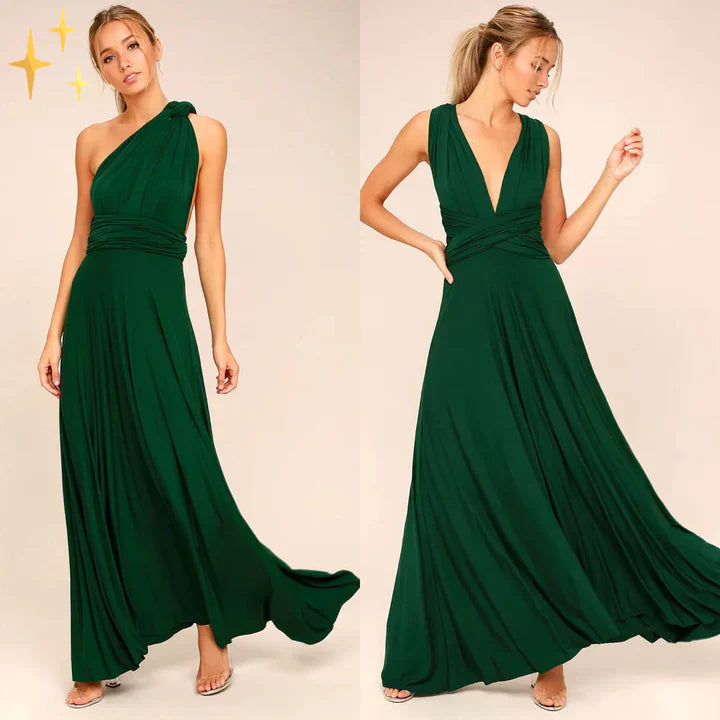 Fina Women's Dress | Flattering Wrap Design, Elegant Maxi Style 5
