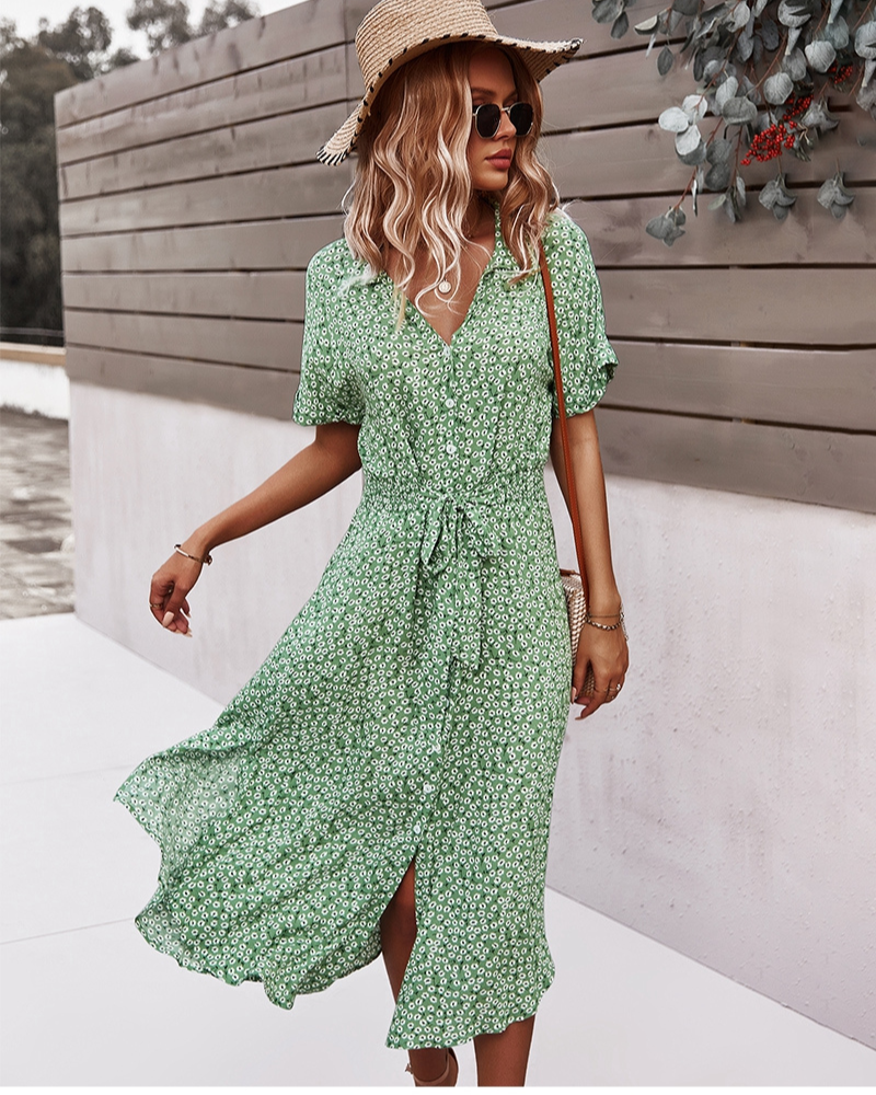 Fina Women's Summer Dress | Soft Cotton, Timeless Design 0