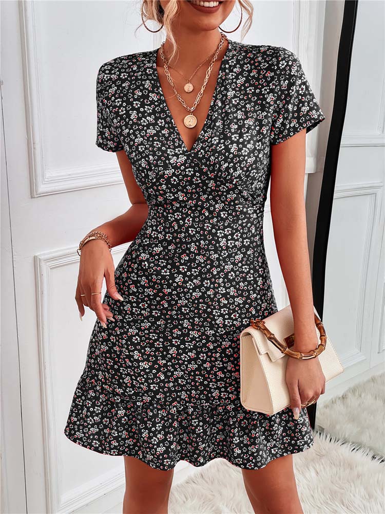 Fiona Women's Dress | Soft Cotton Floral, Elegant Summer Style 0